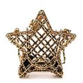 Metal CC Star Minaudiere Crossbody Gold Black