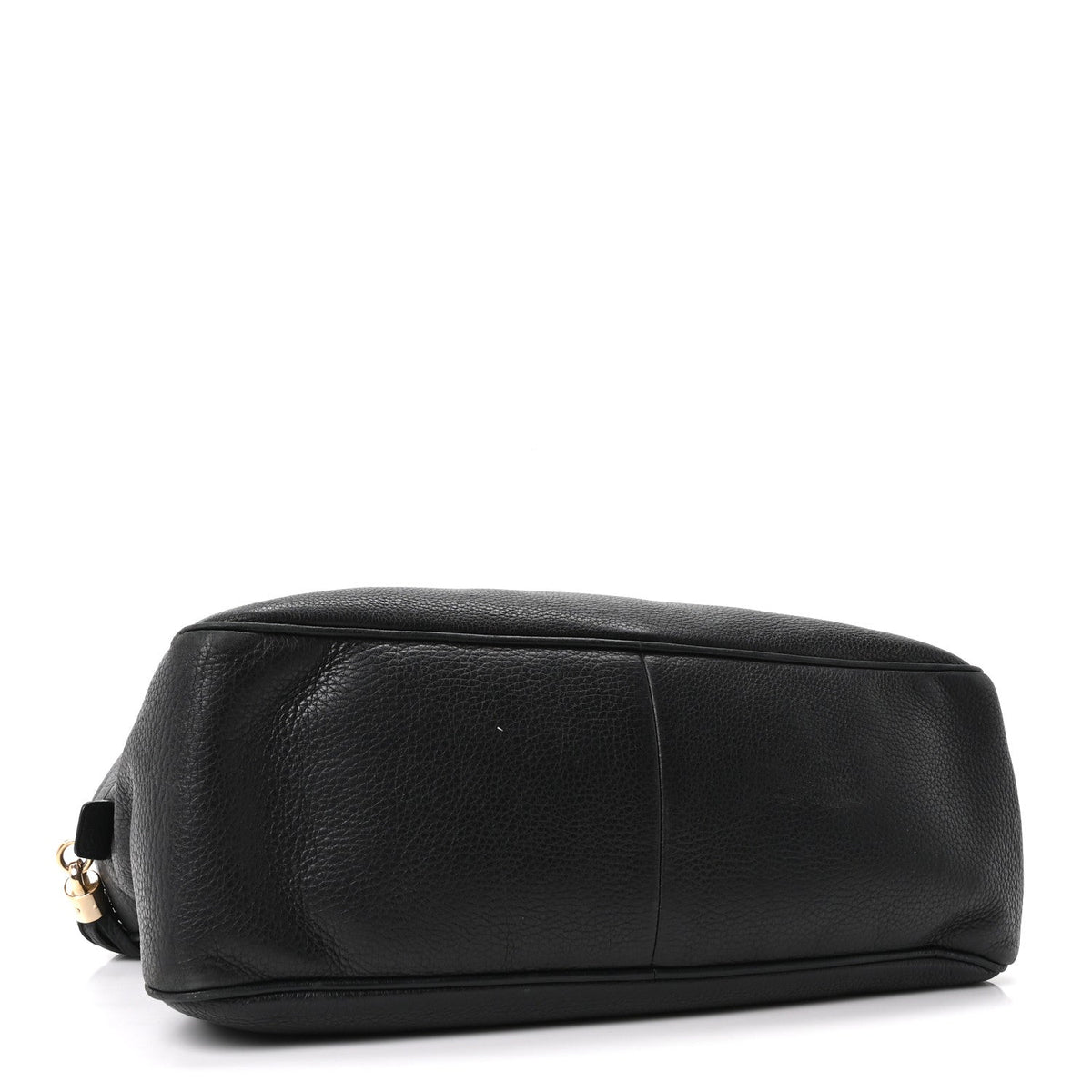 Pebbled Calfskin Medium Soho Bowler Black