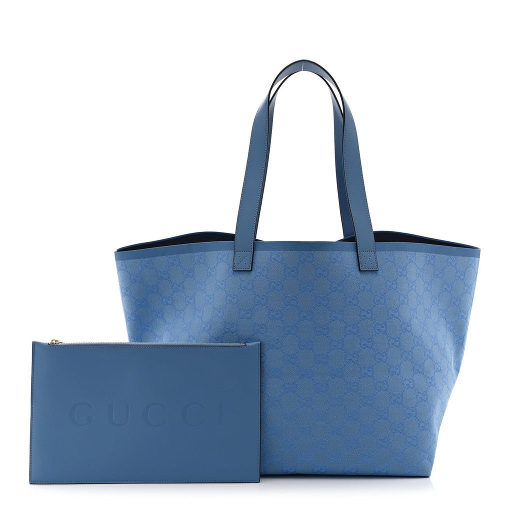 GG Monogram Medium Totissima Shopping Tote Light Blue