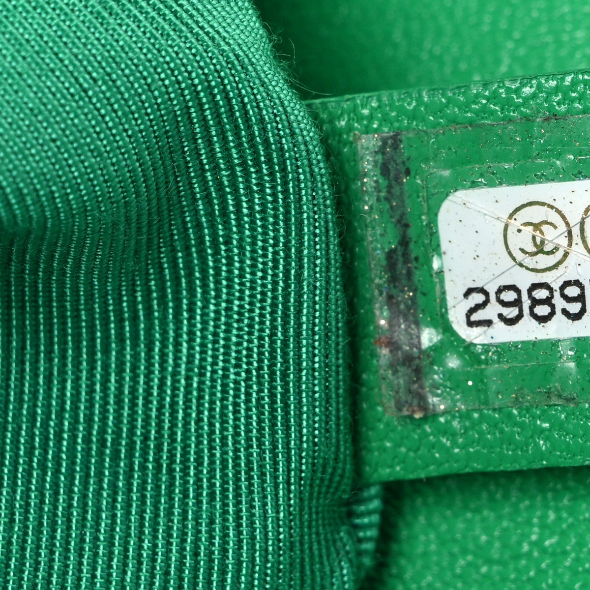 Goatskin Quilted Large Chanel 19 Flap Green