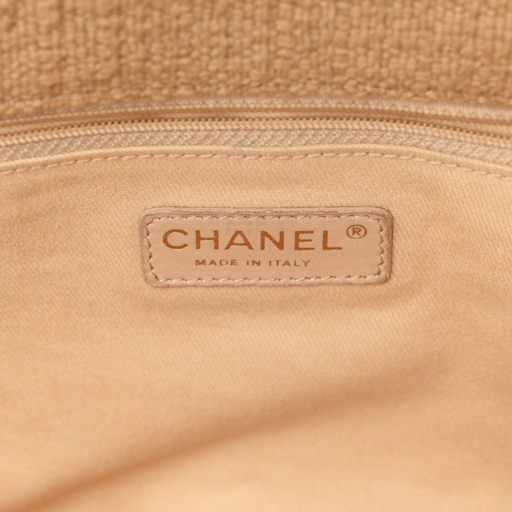 Tweed Nature Flap Dark Beige