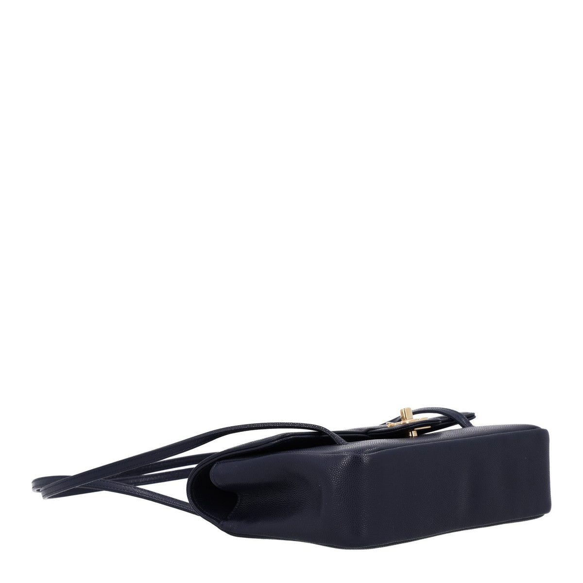 Shiny Caviar Preppy Coco Small Flap Navy