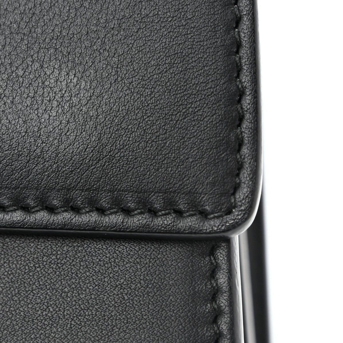 Moon Calfskin Web Large Dionysus Bamboo Top Handle Bag Black