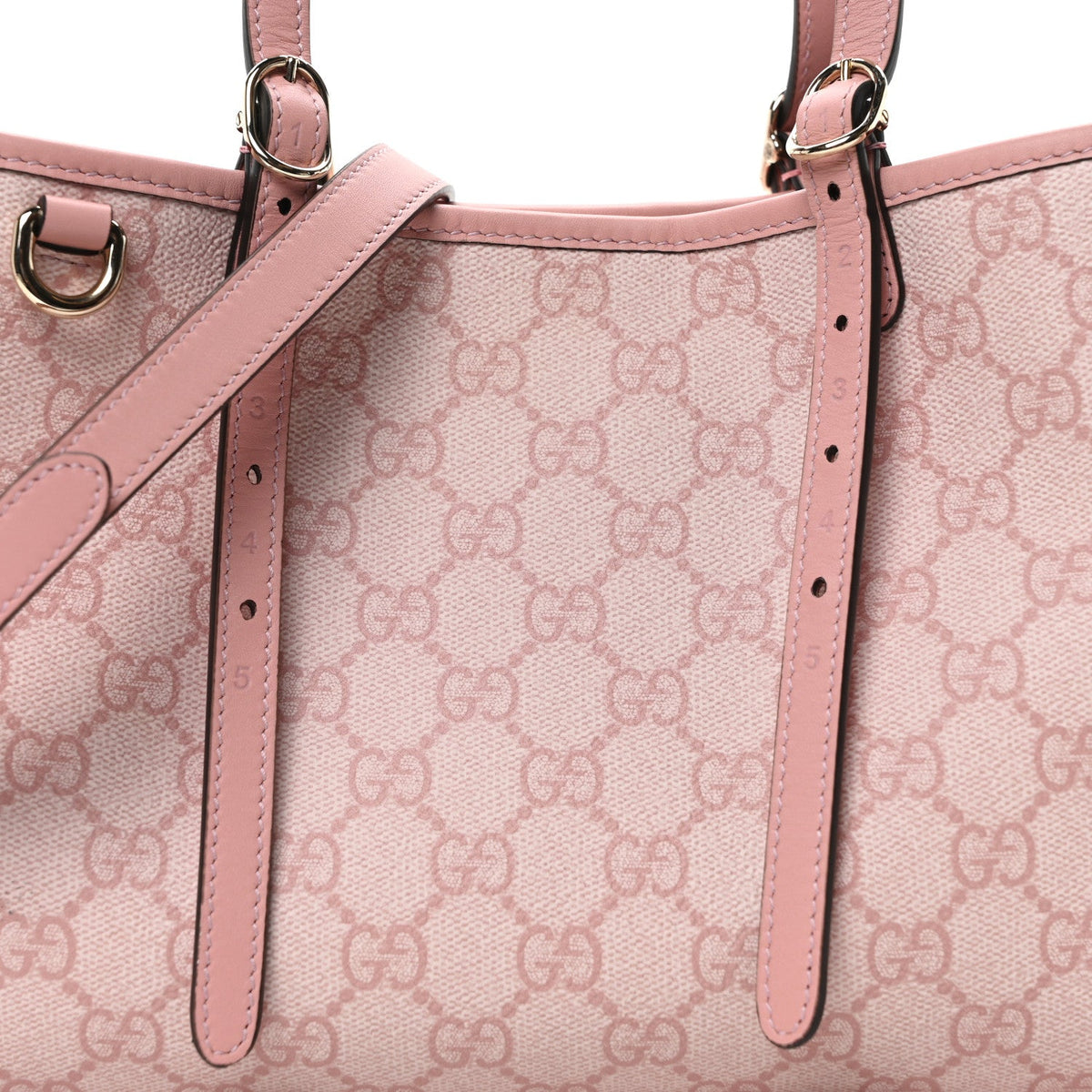 GG Supreme Monogram Emblem Medium Tote Bag Light Pink