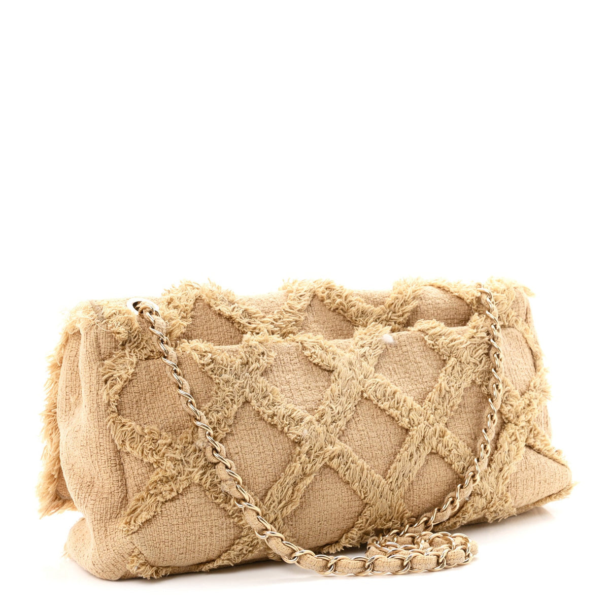 Tweed Nature Flap Dark Beige