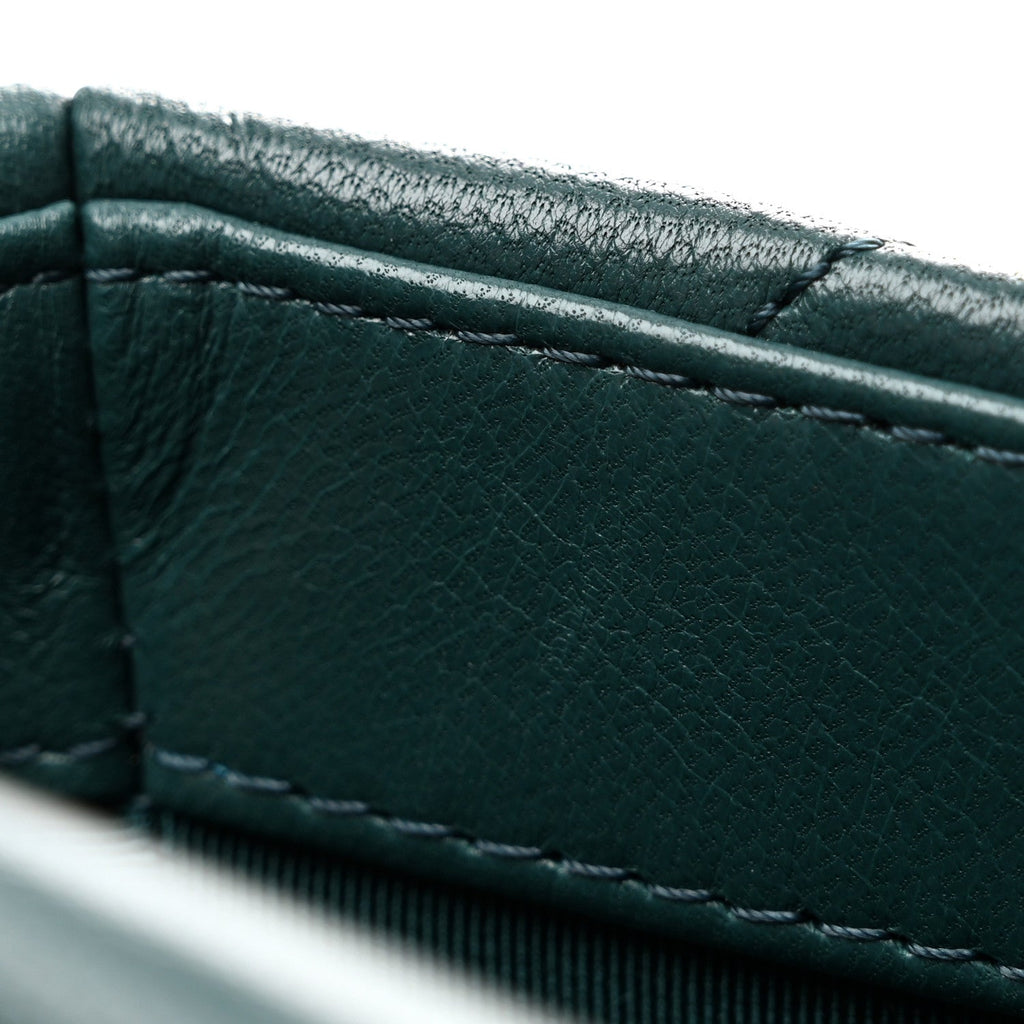 Goatskin Quilted Medium Chanel 19 Flap Dark Blue