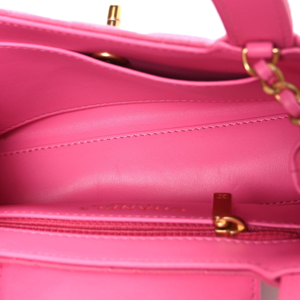 Jersey Quilted Nano Kelly Shopper Pink