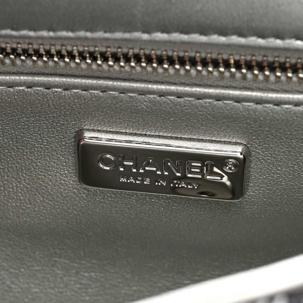 Sequin Mini Rectangular Flap Silver