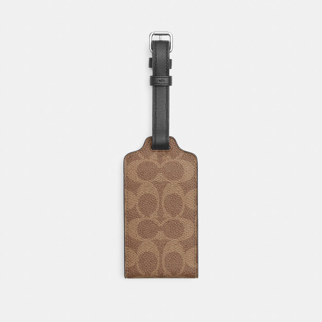 Coach Outlet Luggage Tag In Signature Canvas