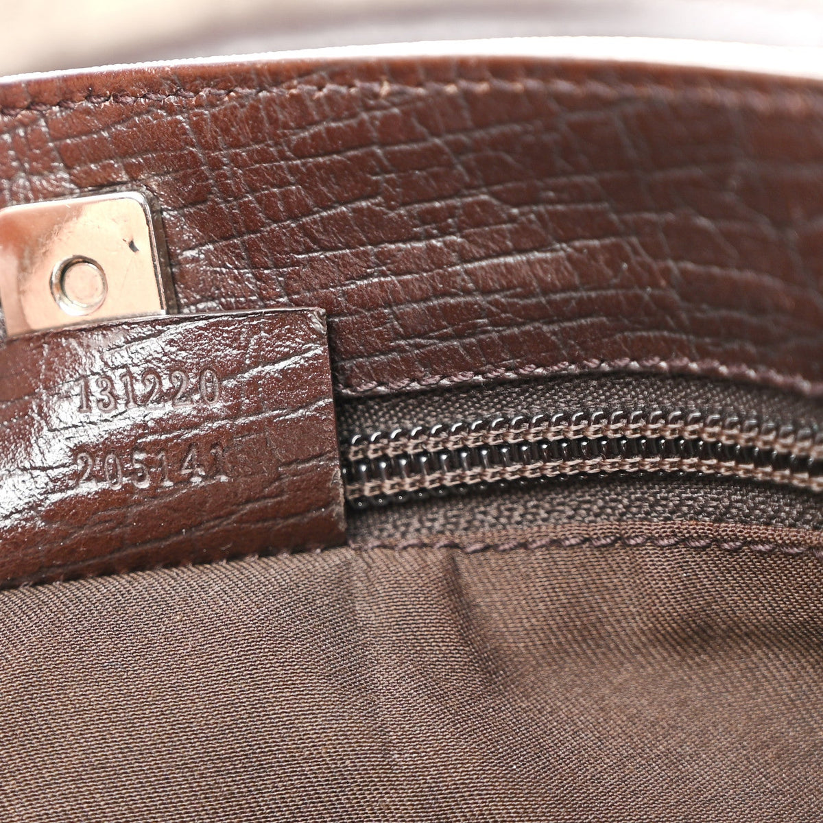 GG Plus Monogram Small Vertical Tote Dark Brown