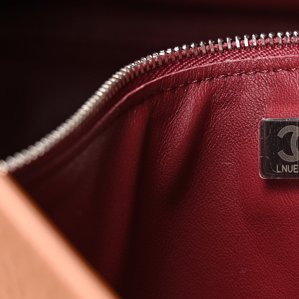 Grained Calfskin Souplissimo Maxi Flap Camel