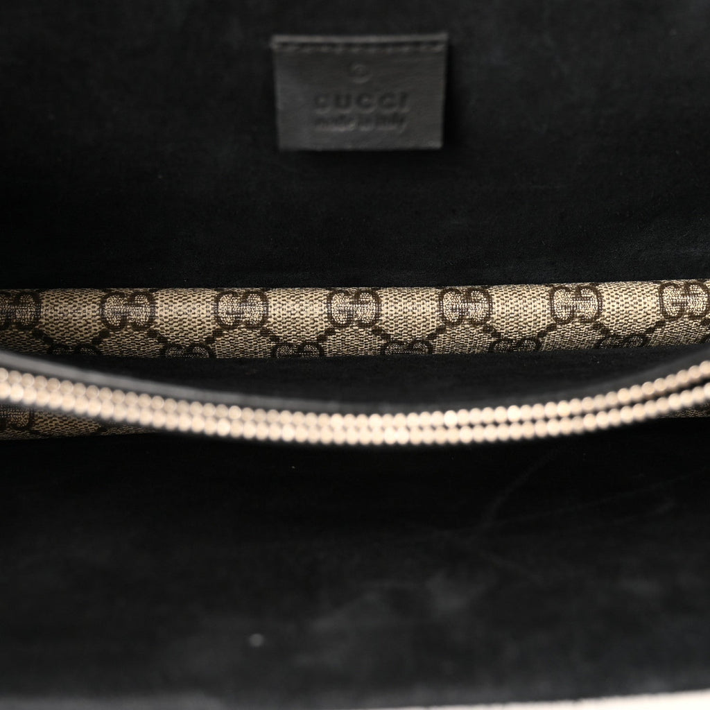 GG Supreme Monogram Small Dionysus Shoulder Bag Black