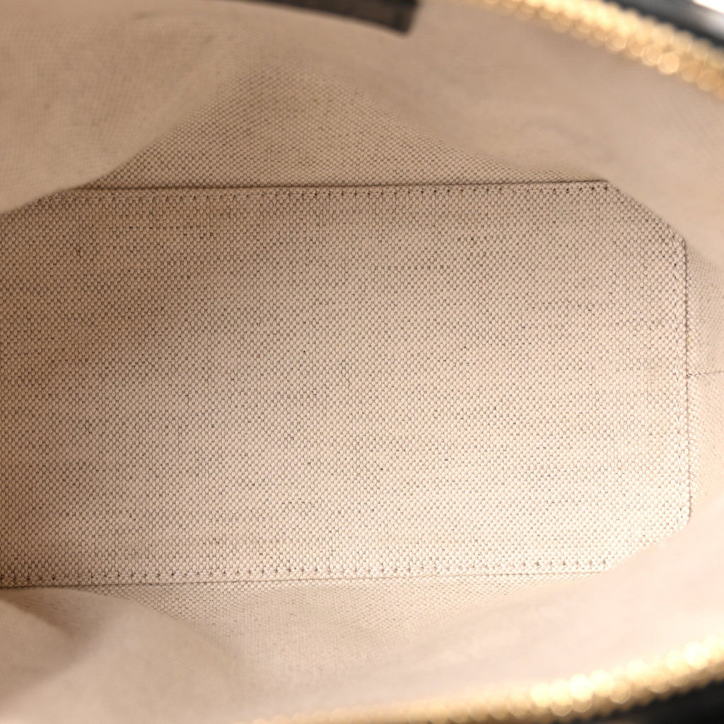 Calfskin GG Matelasse Mini Top Handle Bag Black