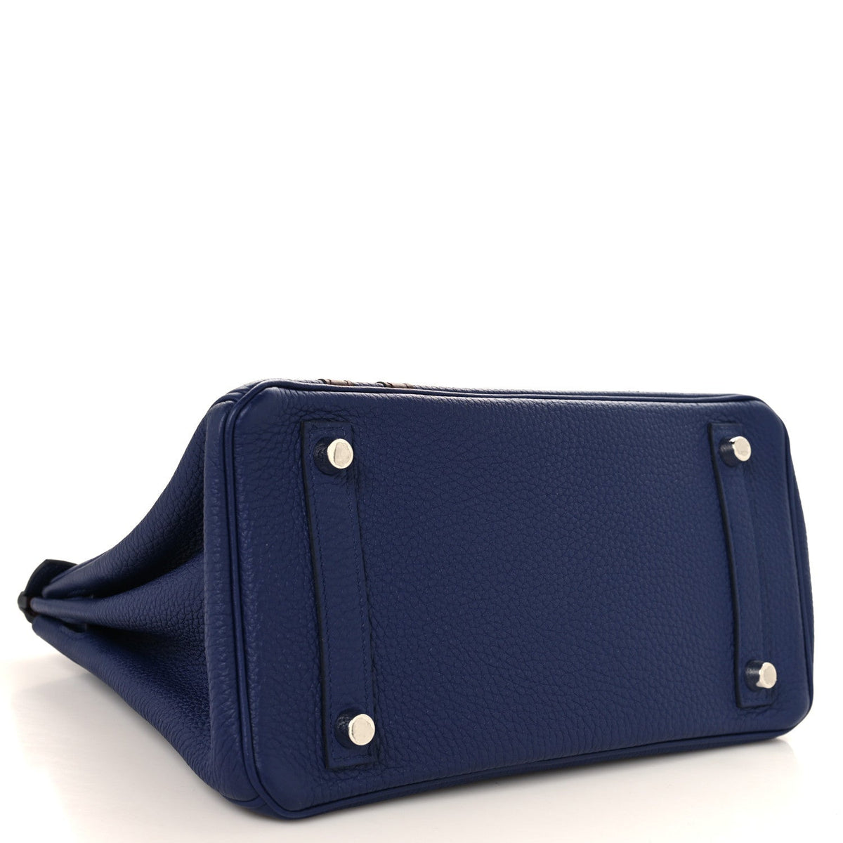 Togo Swift Officier Birkin 25 Bleu Encre Bordeaux