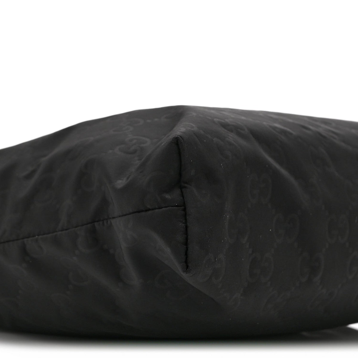 Nylon Monogram Dollar Calfskin Flat Messenger Bag Black