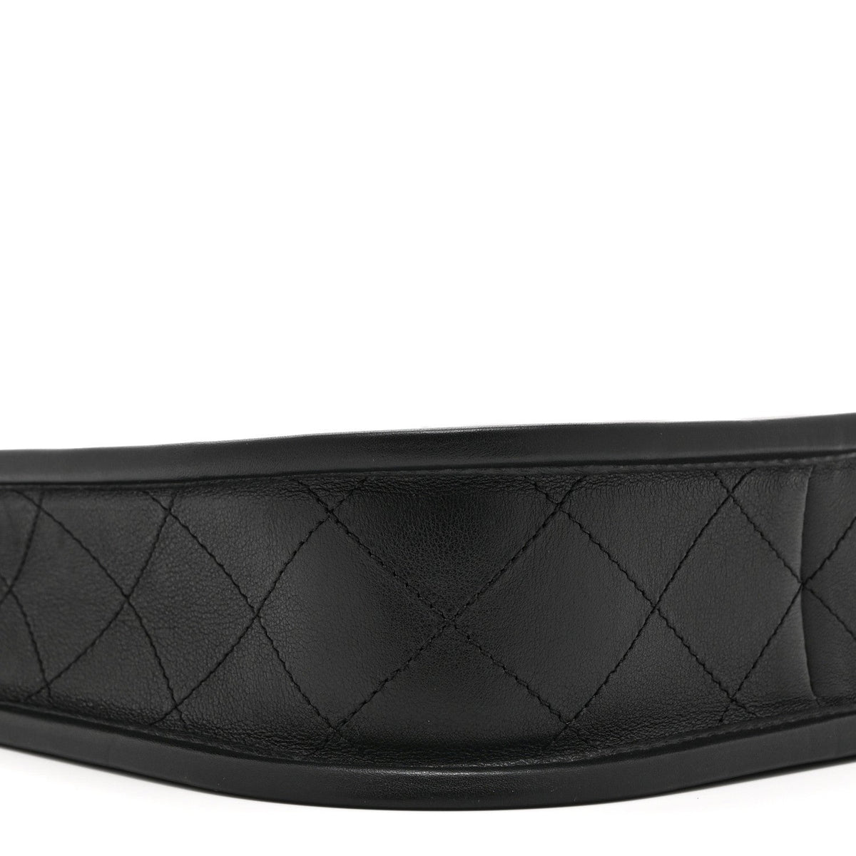 Calfskin Quilted Small Hobo Black