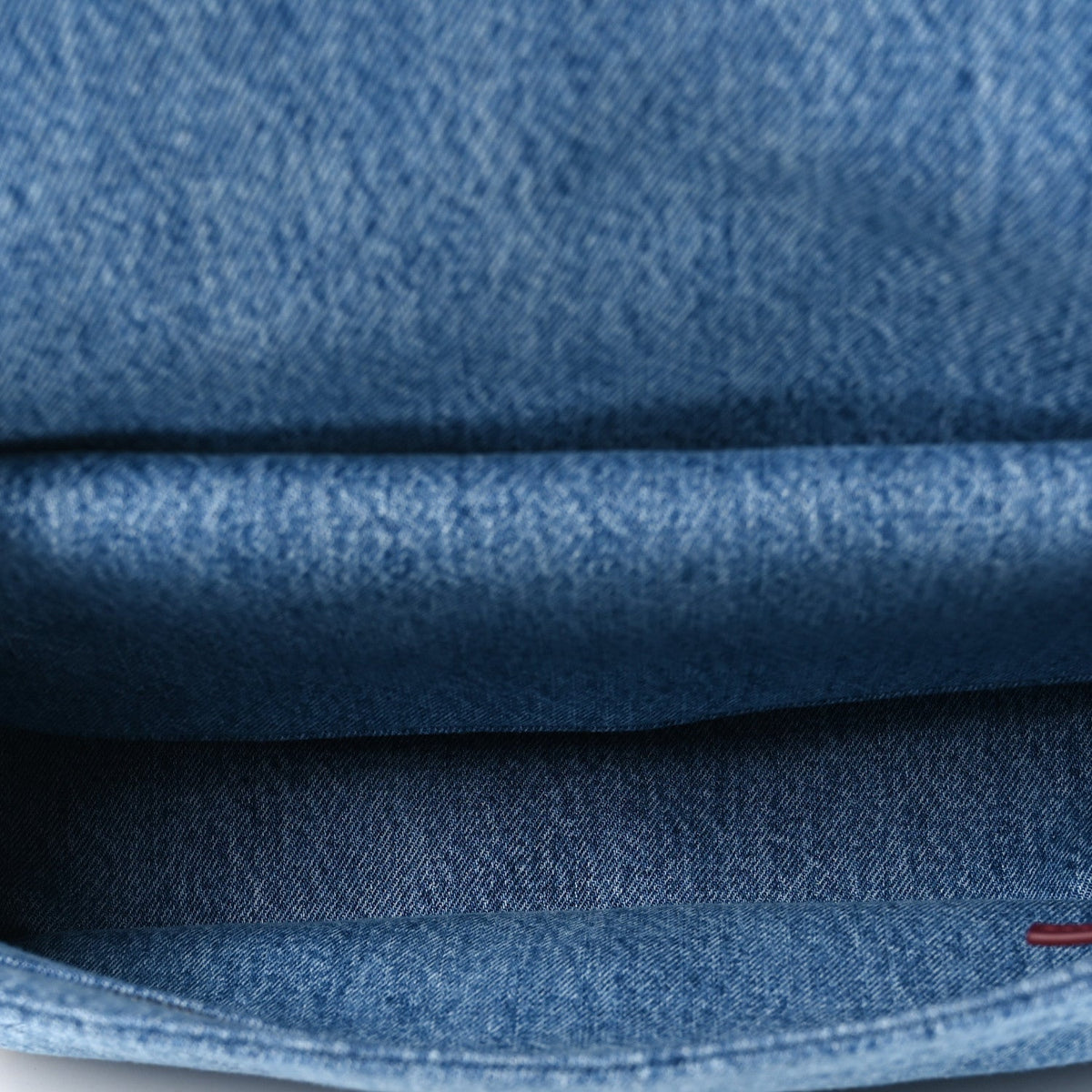 Denim Small Souplissimo Maxi Flap Blue