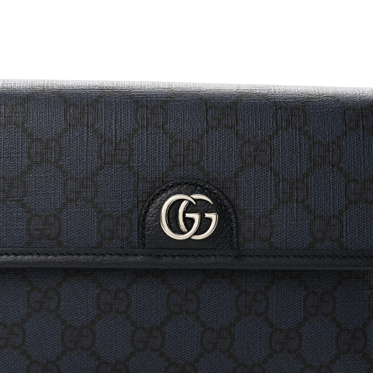 GG Supreme Monogram Small Ophidia Belt Bag Navy Black