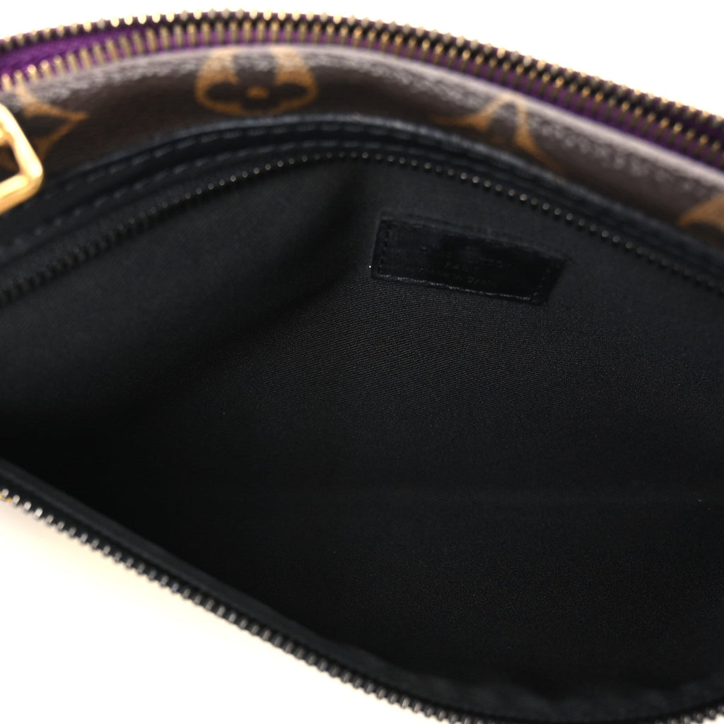 Monogram Double Flat Messenger Marron