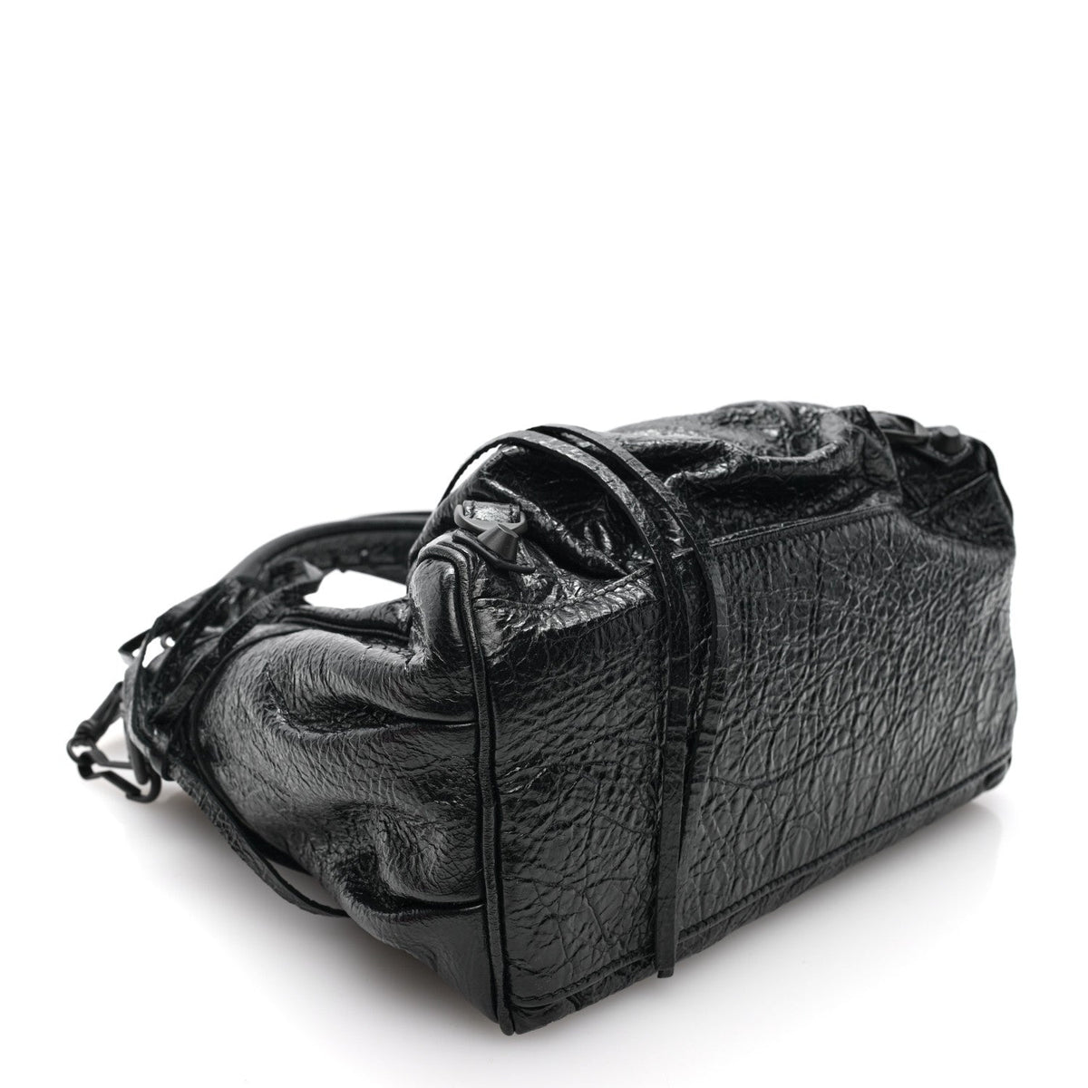 Agneau Arena Classic Hardware Small Le City Bucket Bag Black