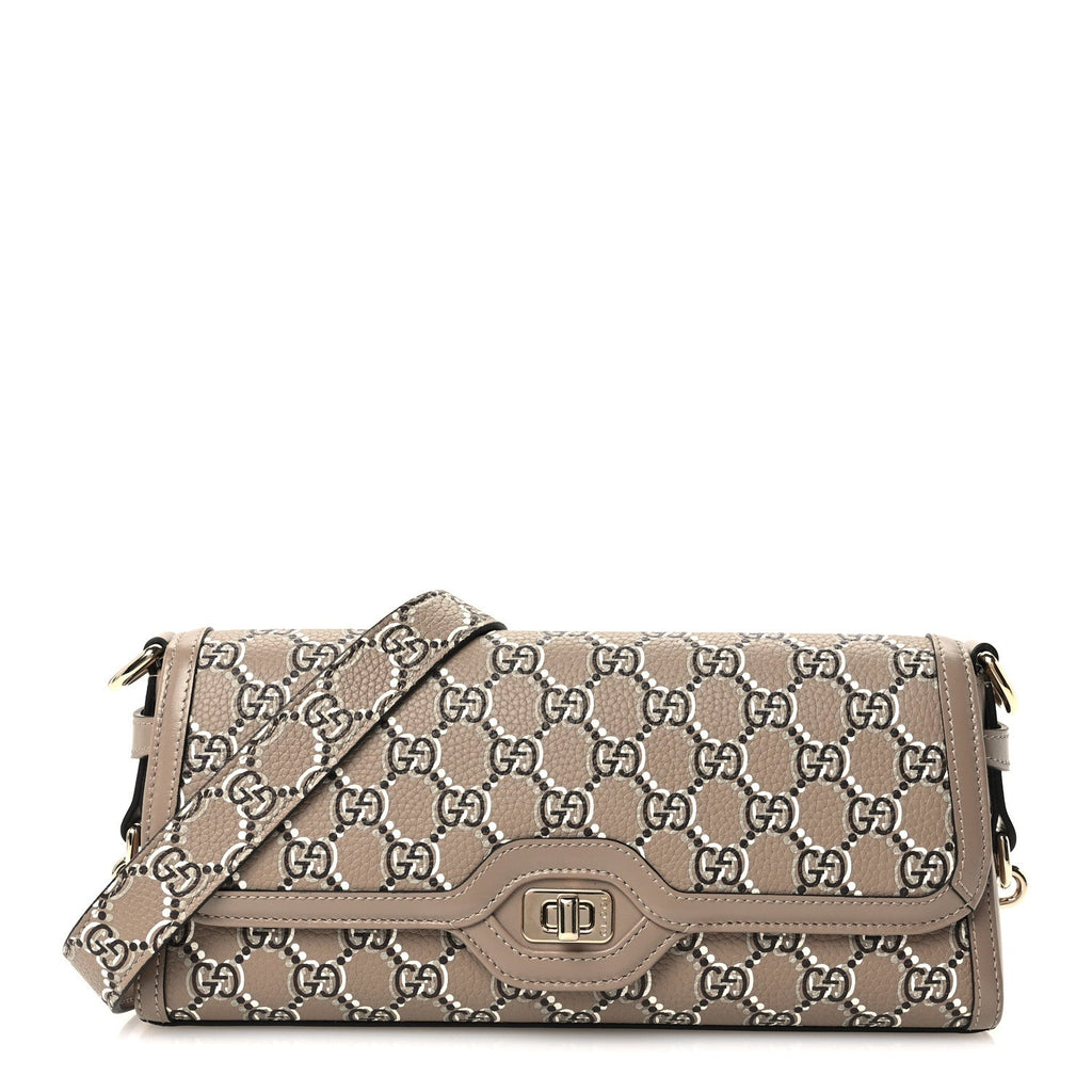 GG Shadow Monogram Small Luce Shoulder Bag Beige