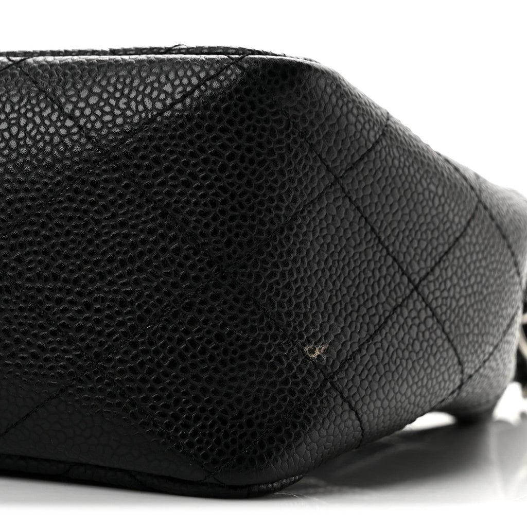 Caviar Quilted Jumbo Single Flap Black
