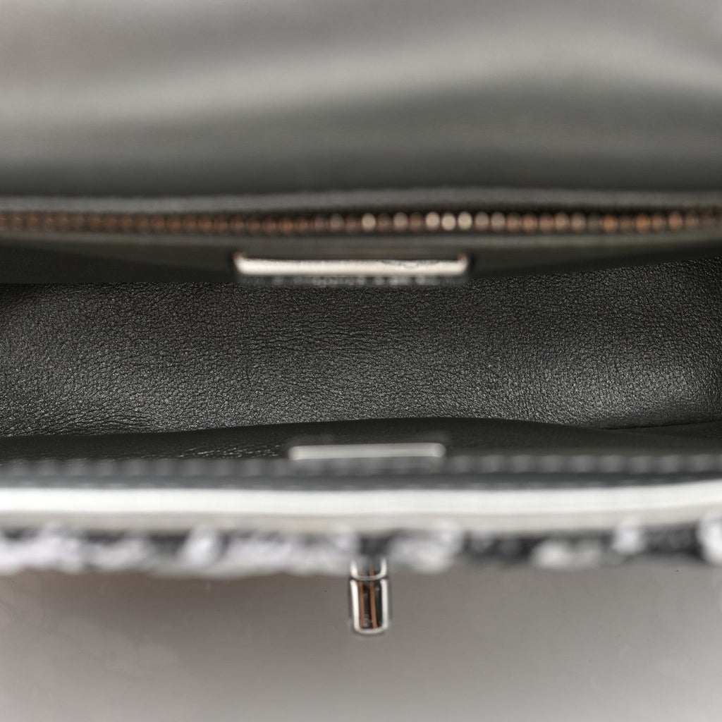 Sequin Mini Rectangular Flap Silver