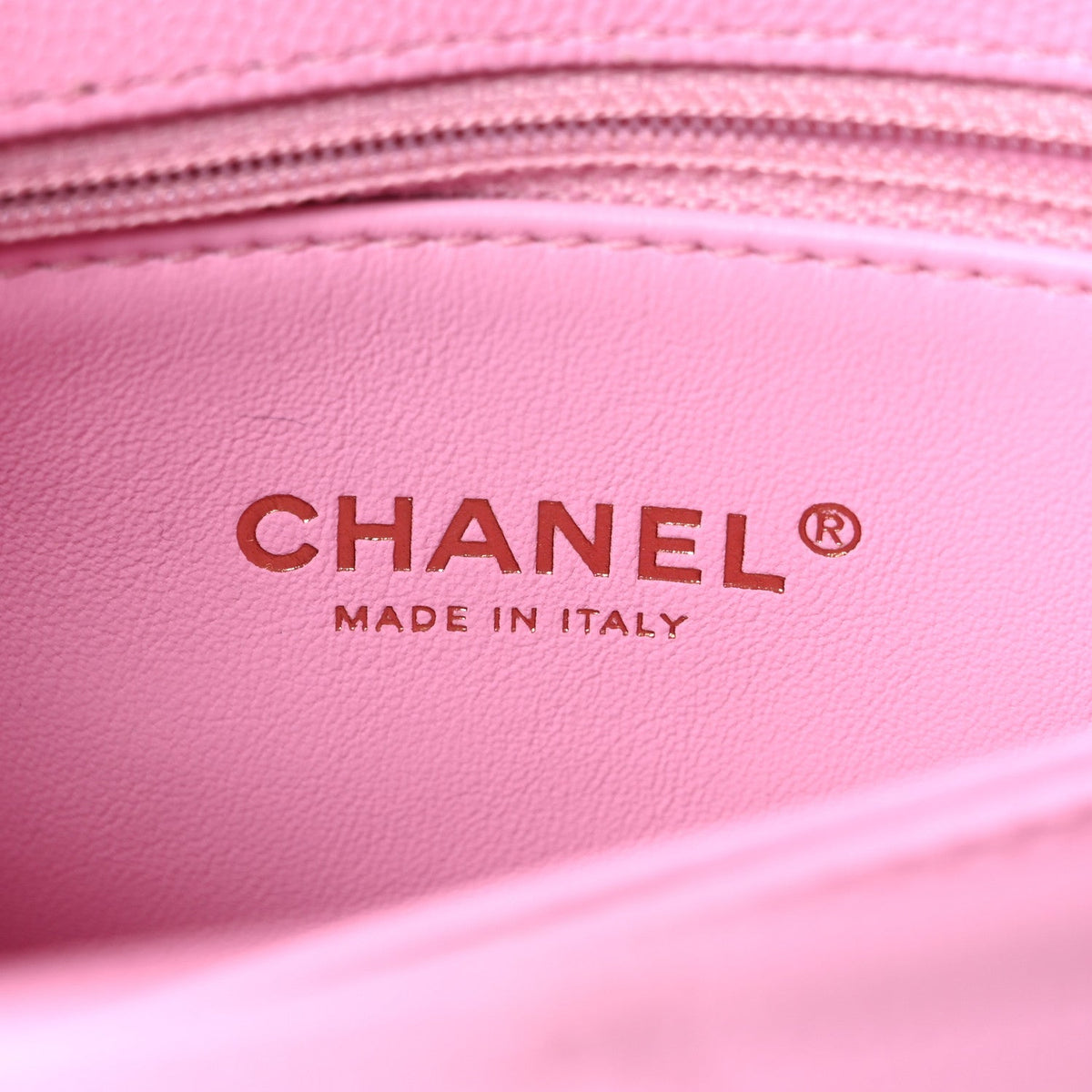Caviar Quilted Mini Coco Chain Handle Flap Pink