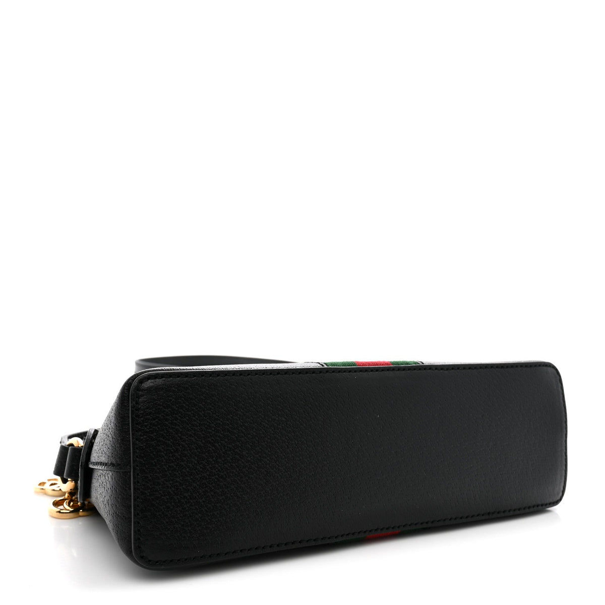 Calfskin GG Web Small Ophidia Dome Shoulder Bag Black