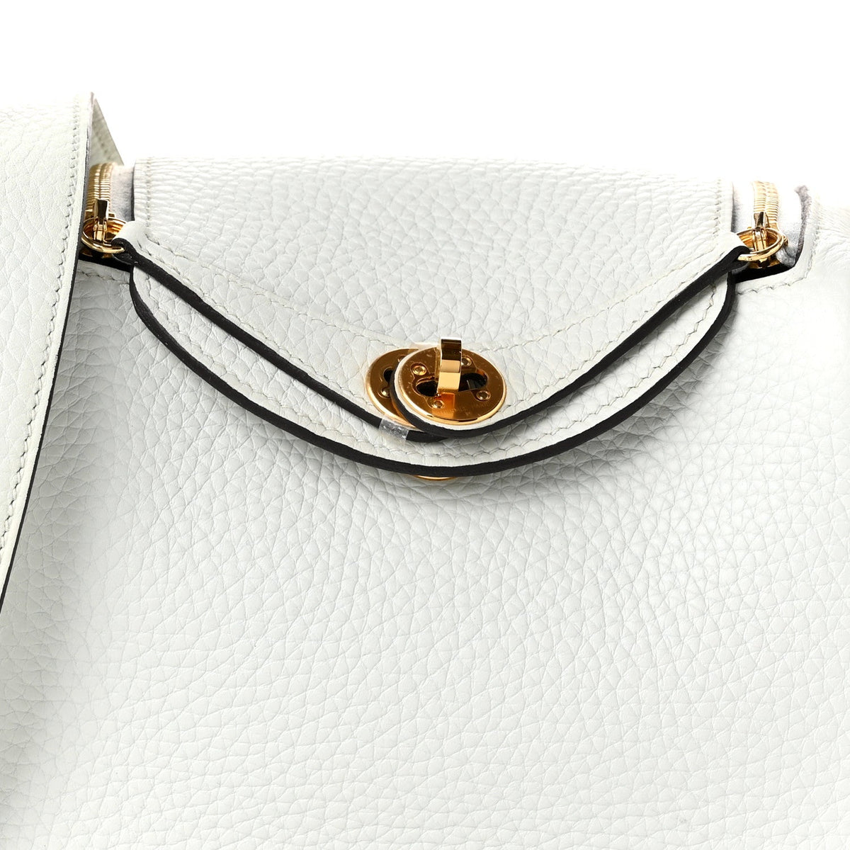 Taurillon Clemence Mini Lindy 20 Gris Platine