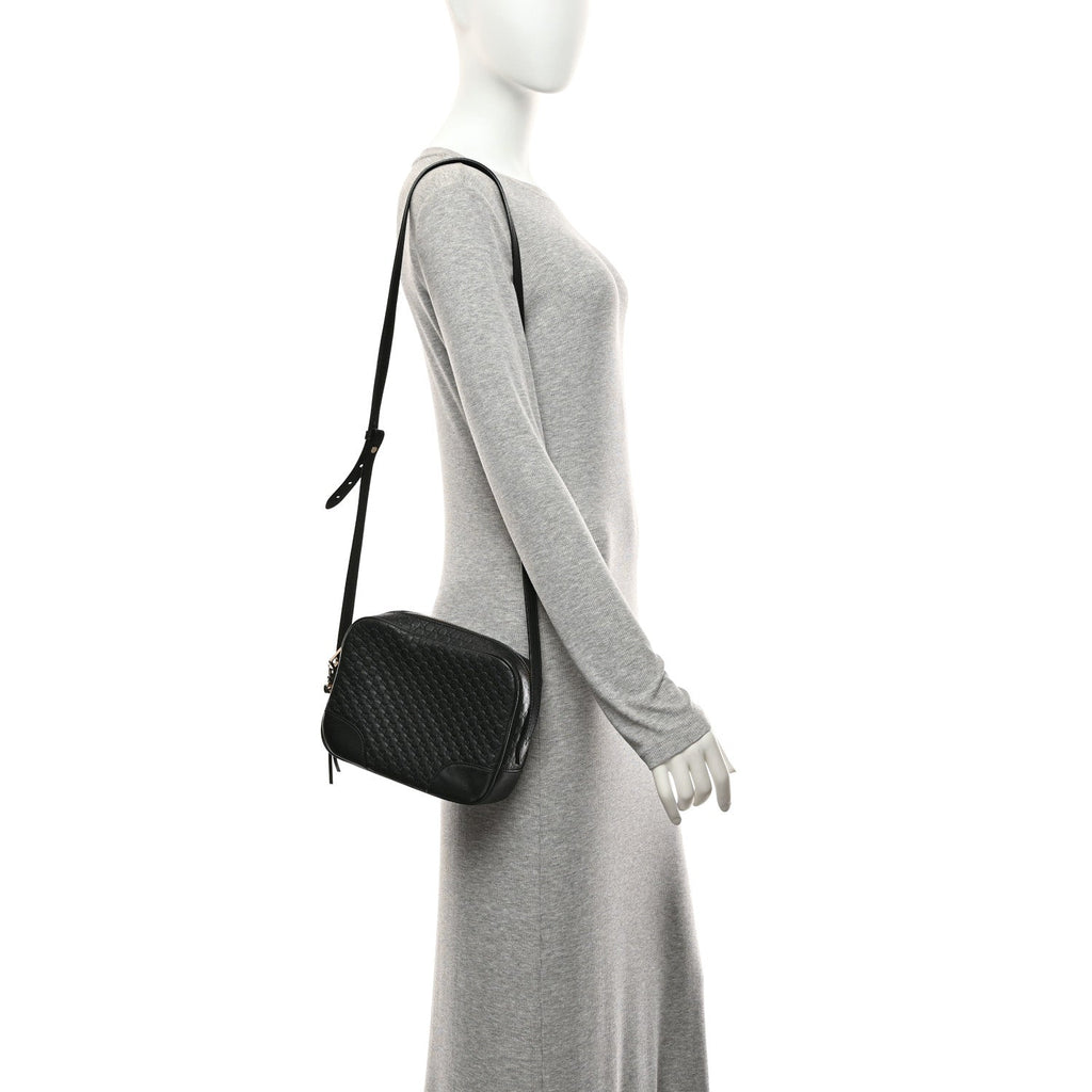Microguccissima Mini Bree Messenger Bag Black