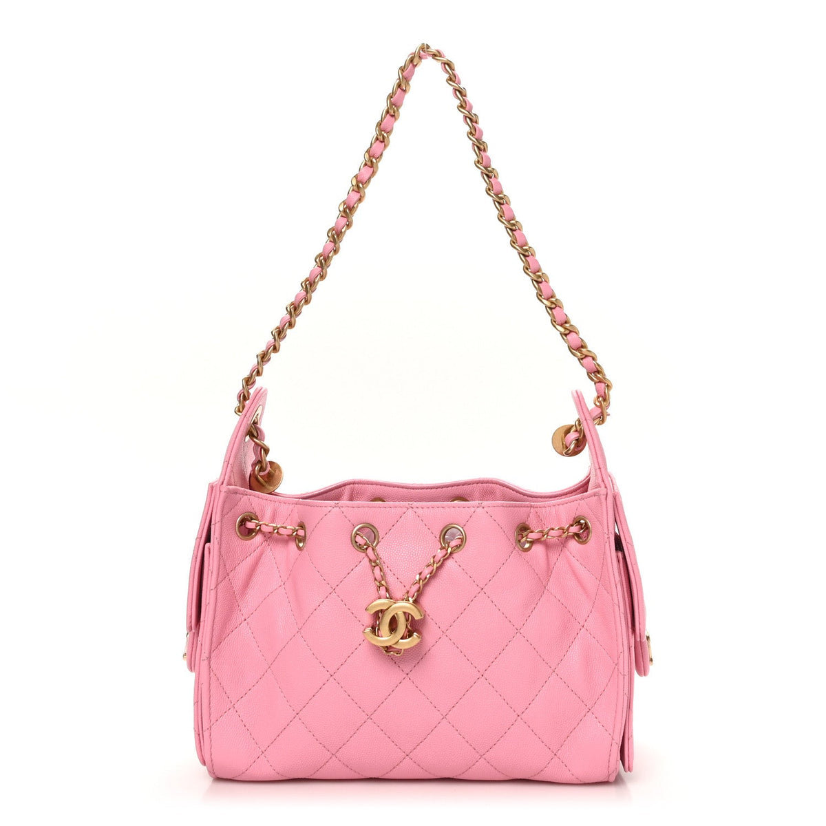 Caviar Quilted Mini Chanel 25 Handbag Pink