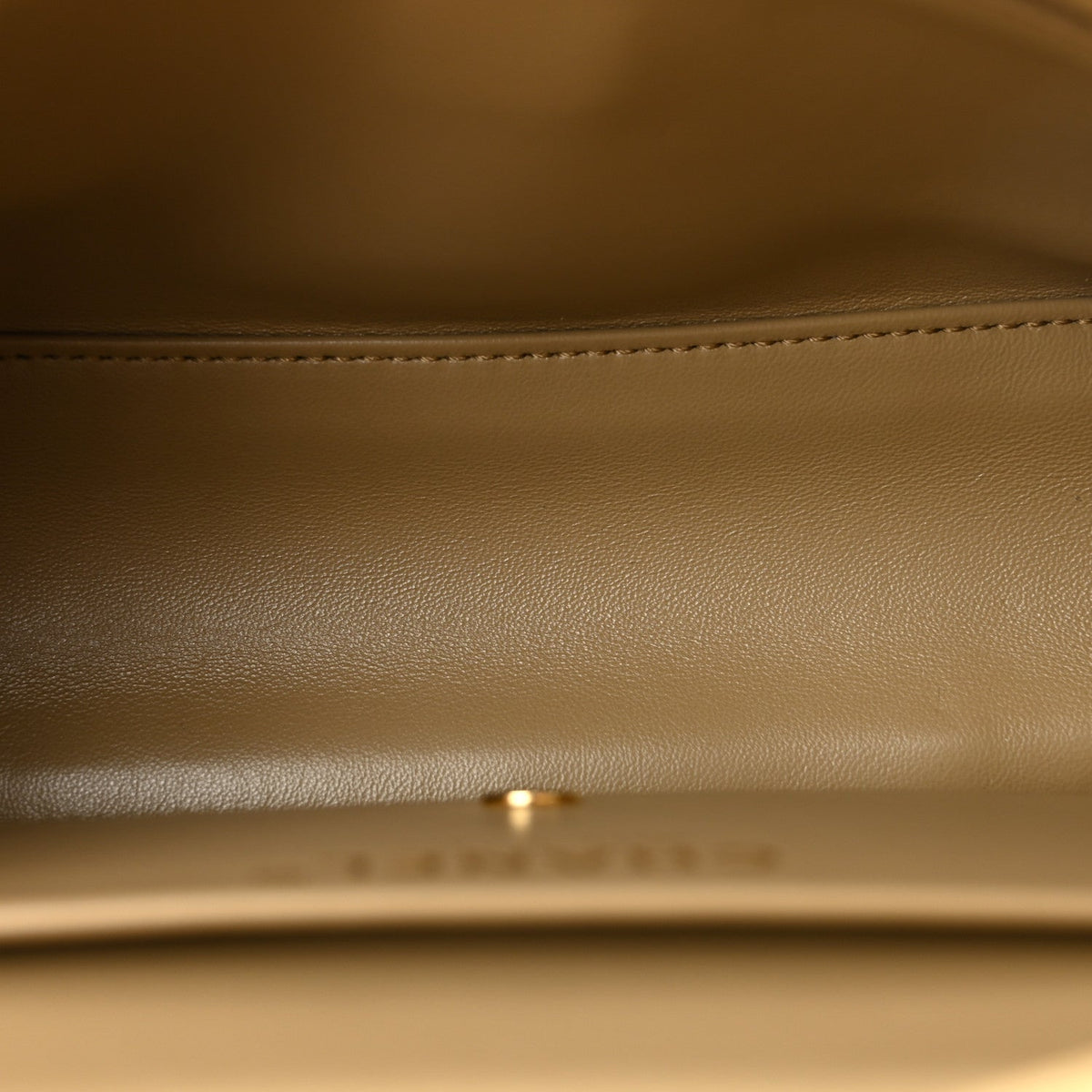 Suede Calfskin Mini Souplissimo Flap Dark Beige
