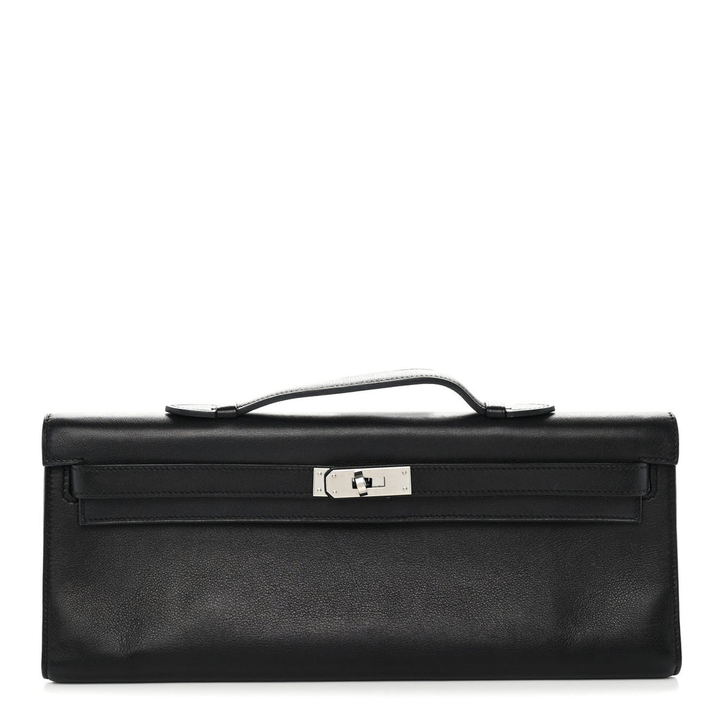 Evergrain Kelly Cut Clutch Pochette Black