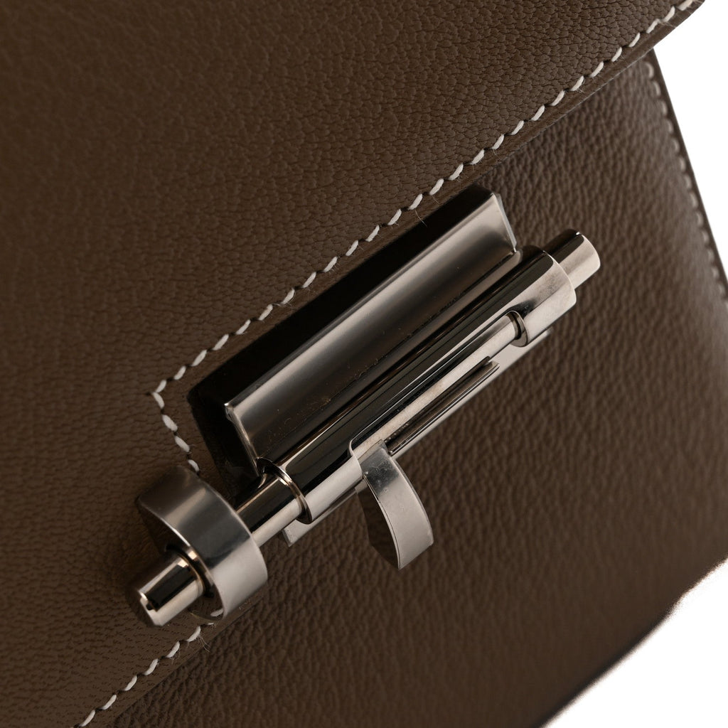 Chevre Chamkila Mini Verrou Chaine Bag Etoupe