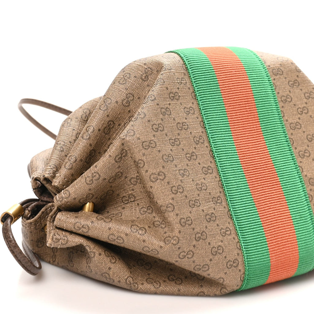 Mini Vintage GG Supreme Monogram Web Butterfly New Candy Crossbody Beige New Acero