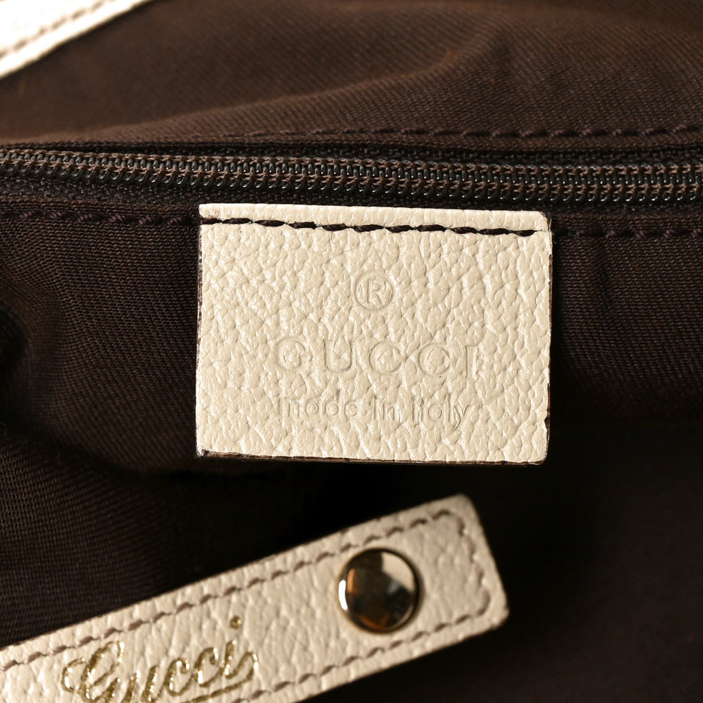 Monogram Medium Abbey Shoulder Bag Off White