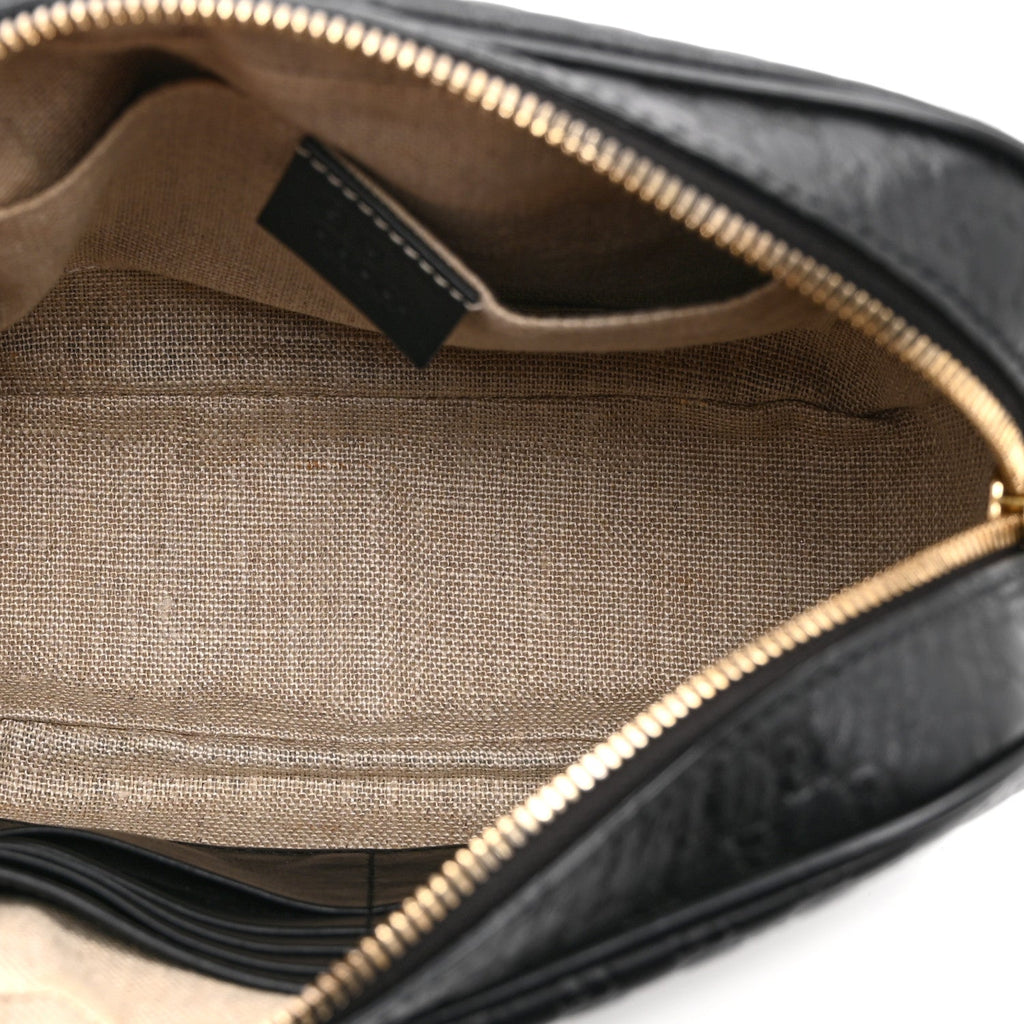Microguccissima Mini Bree Messenger Bag Black