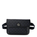GG Supreme Monogram Small Ophidia Belt Bag Navy Black