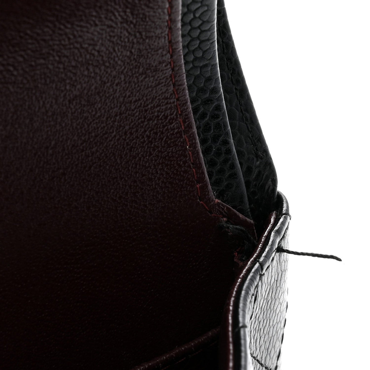 Caviar Quilted Small Double Flap Black