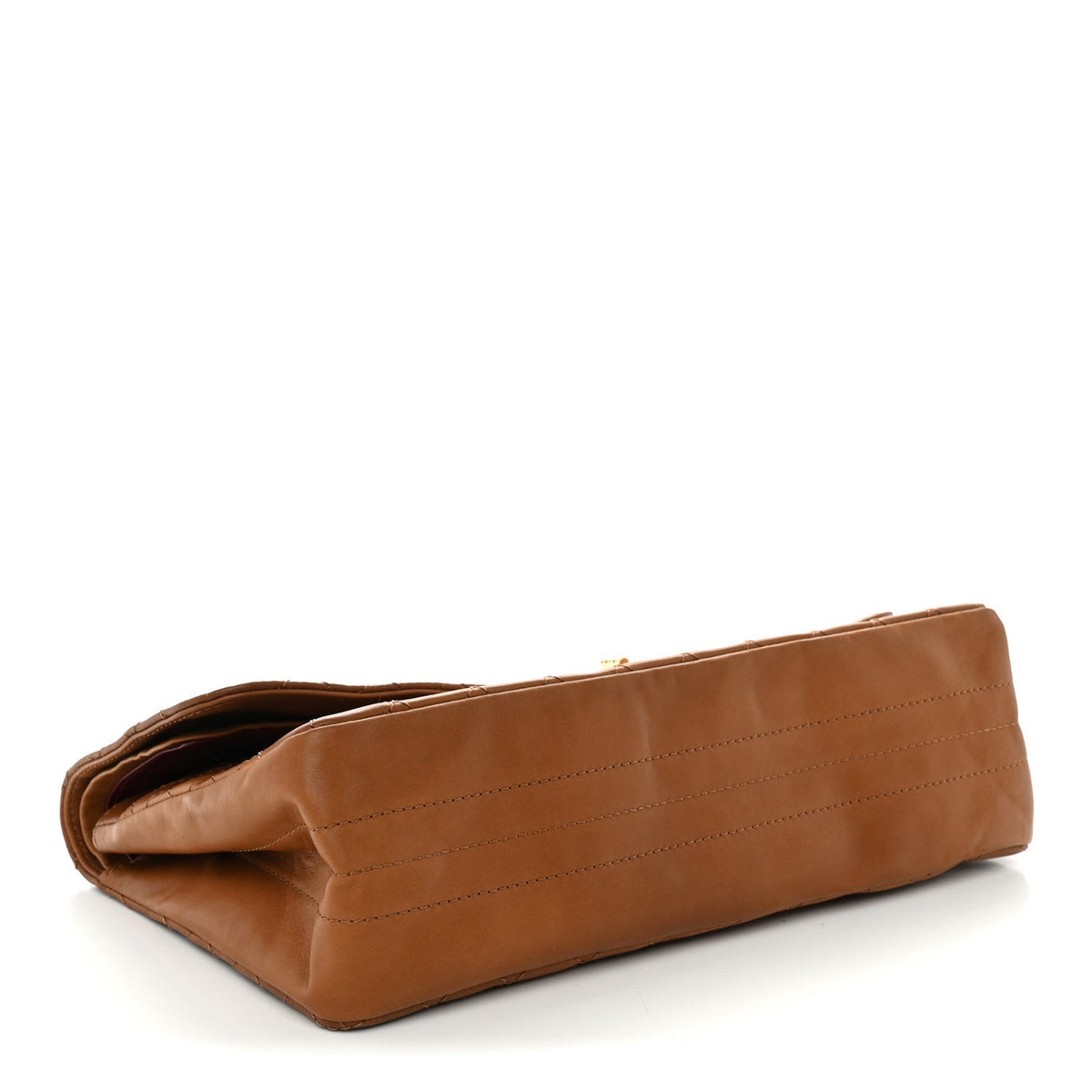 Patinated Calfskin Reissue 2.55 Maxi Flap Camel