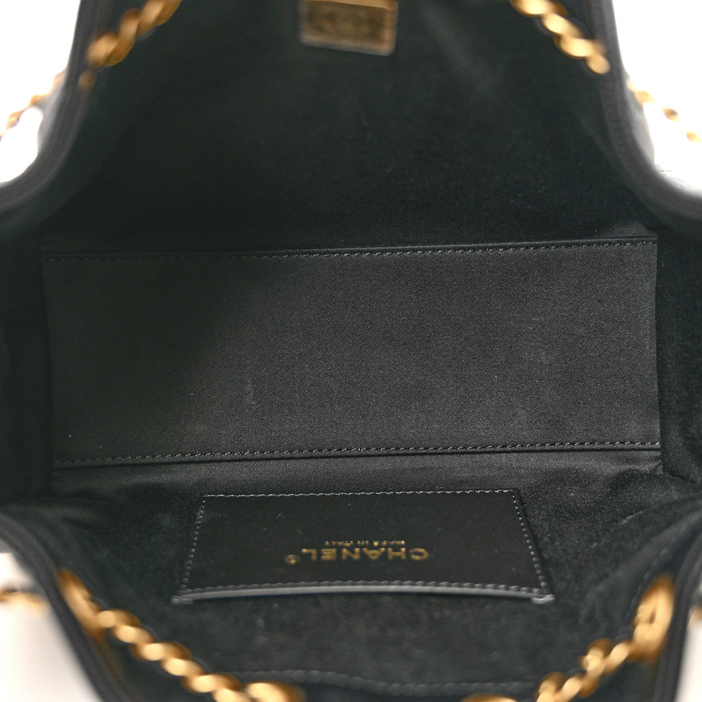 Caviar Quilted Mini Chanel 25 Handbag Black