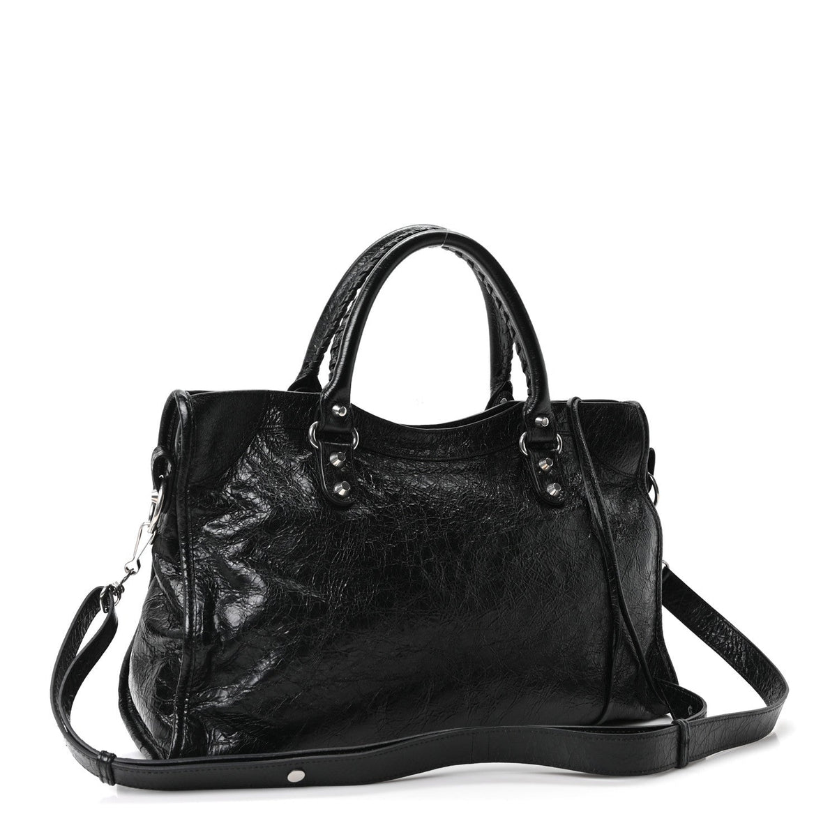Agneau Arena Silver Hardware Medium Le City Black