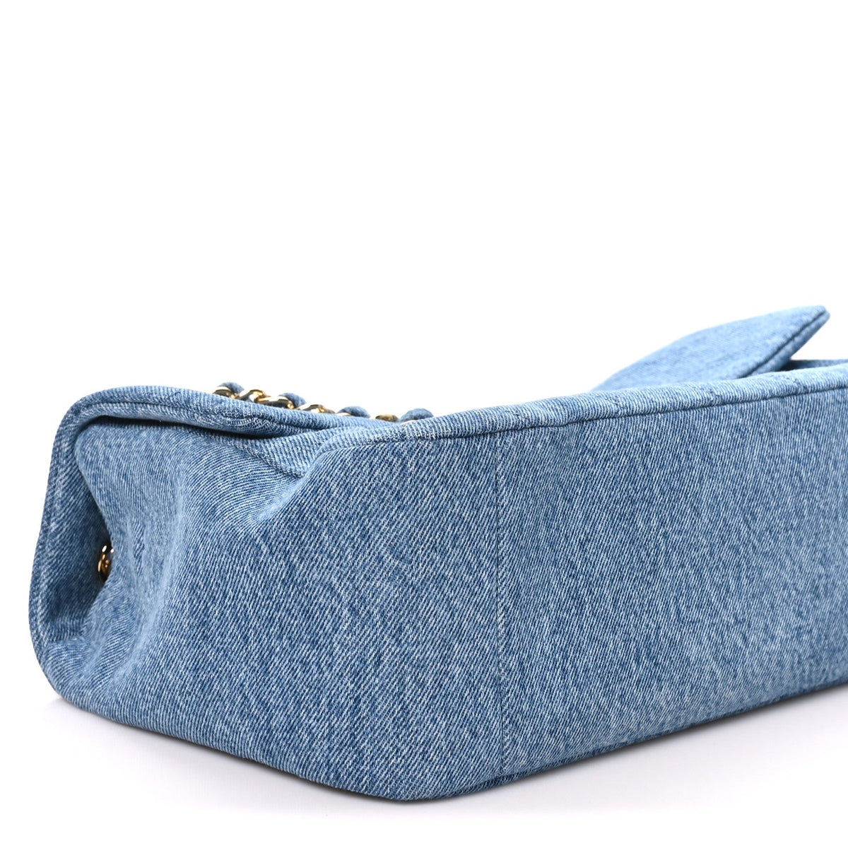 Denim Small Souplissimo Maxi Flap Blue