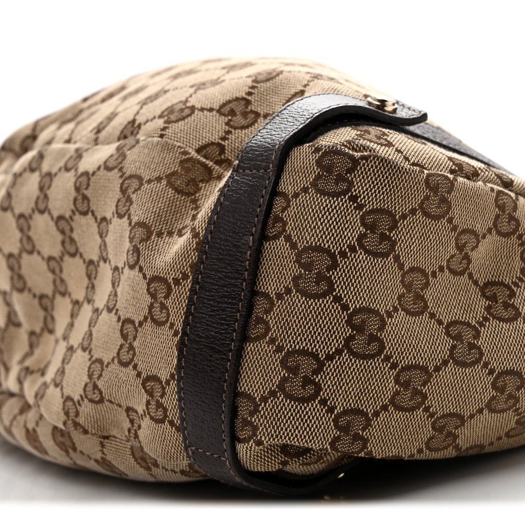 Monogram Medium Abbey Shoulder Bag Dark Brown