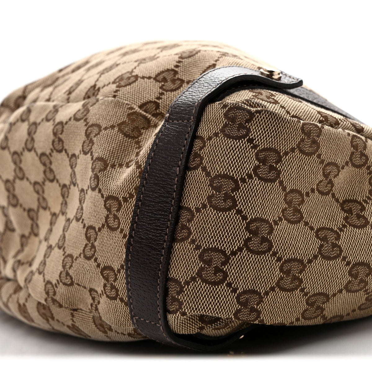 Monogram Medium Abbey Shoulder Bag Dark Brown