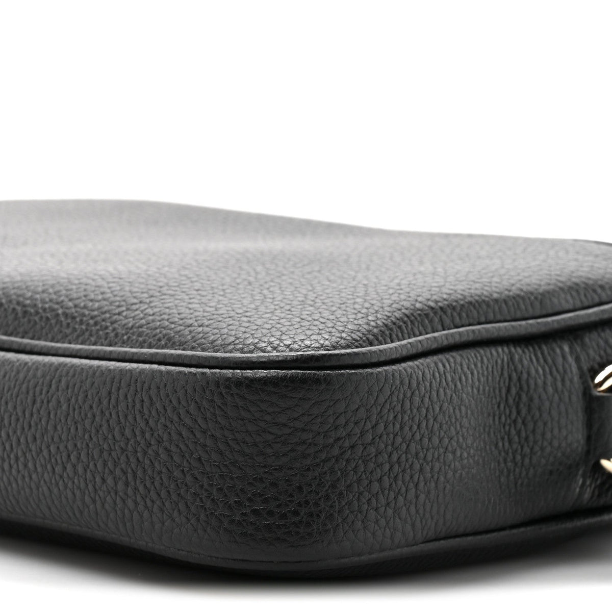 Pebbled Calfskin Shoulder Bag  Black