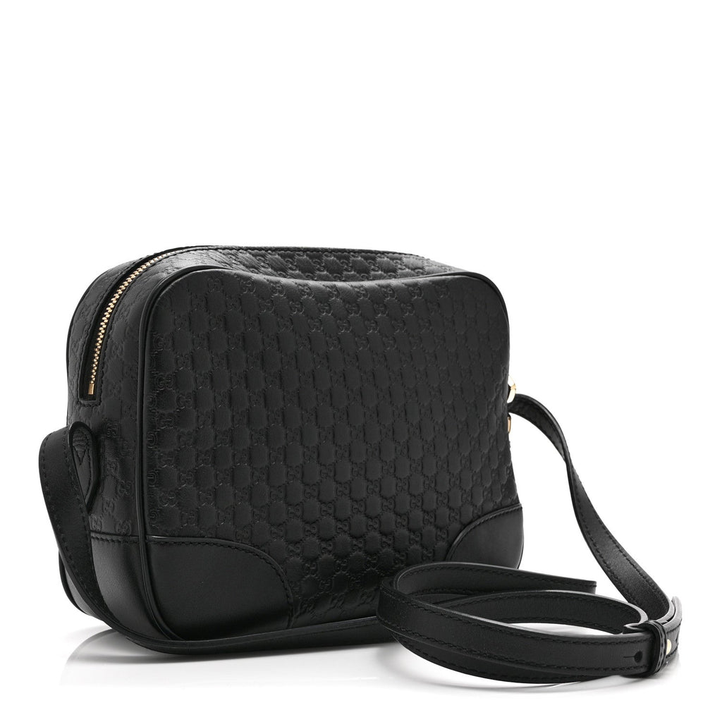 Microguccissima Mini Bree Messenger Bag Black