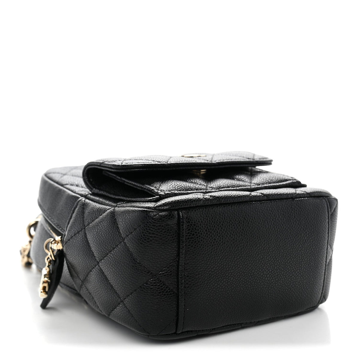 Caviar Quilted CC Mini Classic Backpack Black