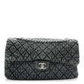 Denim Quilted Denimpression Flap Blue Black